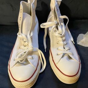Mens Converse all stars, white, mens size 12, new, stored in box